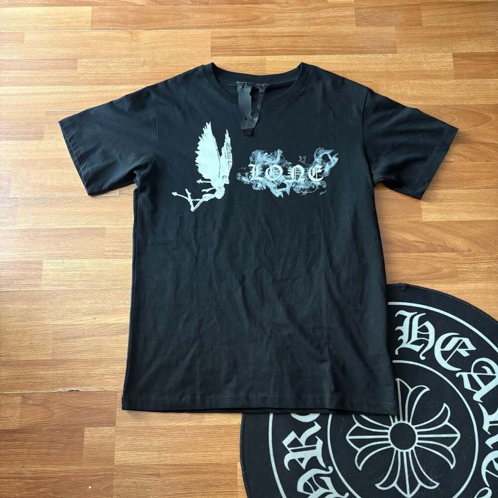 Vlone Smoke Angel Demon Graphic T-Shirt